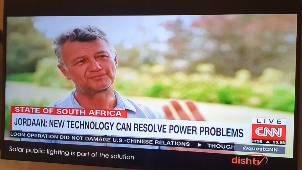 Micheal Jordaan talks about power blocking and outages on CNN's Quest show